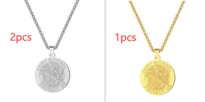 Medal Necklace Gold And Silver Michael Necklace c3fabc57 6c45 49af b200 7543a9224a0e