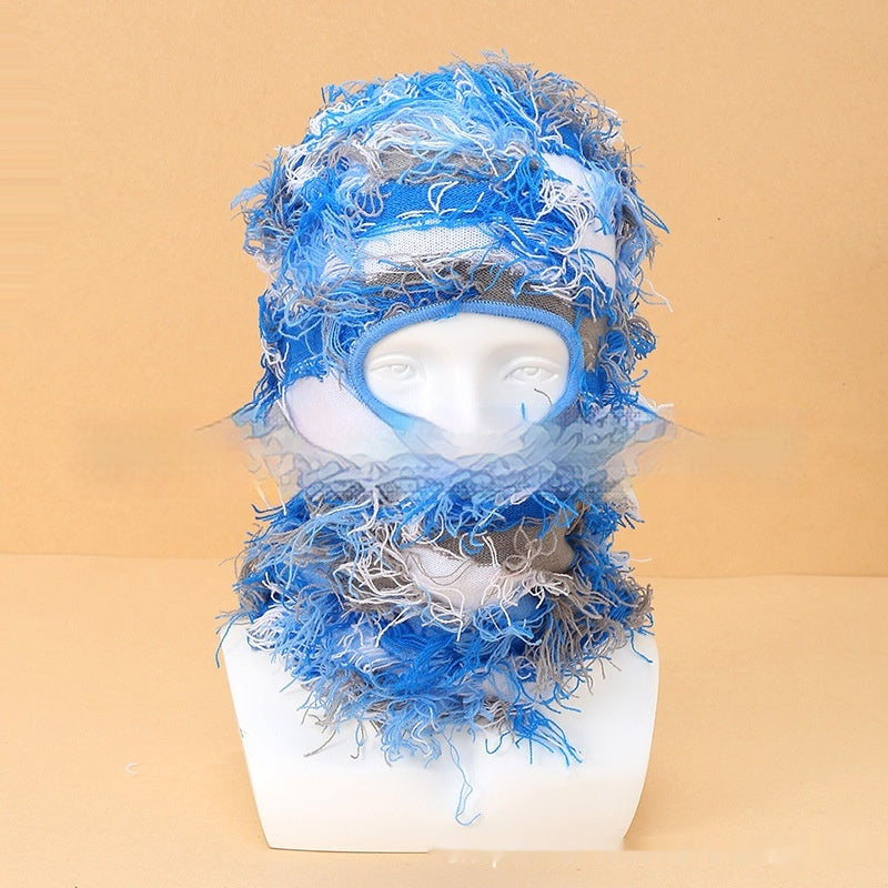 Colorful High Street Hip Hop Street Personality Knit Hat Unisex Warm Mask Hat c407e225 f2f3 49d5 9b34 4c2f921e4bfd fine
