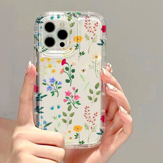 Floral Transparent All-inclusive Space Phone Case c40b9bd6 cfb9 4221 bb42 ec49f4801f7f