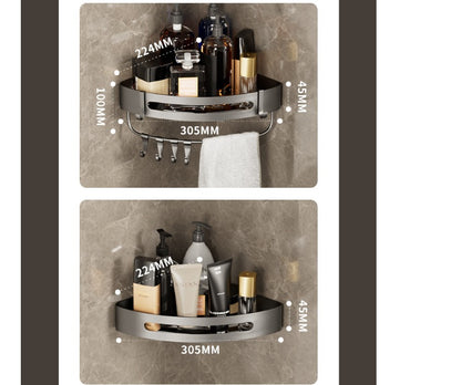 Bathroom Triangle Shelving Bathroom Wall Hanging Shelving Perforated Simple Storage Rack c432e668 838a 4180 9b86 58af89422d9e