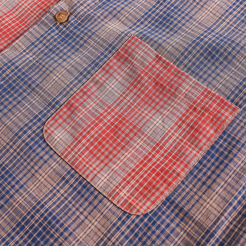 Color Matching Plaid Long Sleeve Shirt For Men And Women c4387892 6999 428e 84e8 9a105ba5cc2c