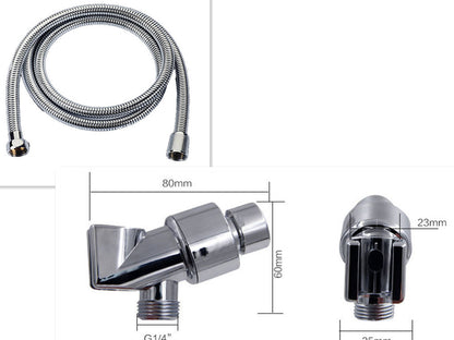 Propeller Driven Shower Head With Stop Button And Cotton Filter Turbocharged High Pressure Handheld Shower Nozzle c441de97 e0
