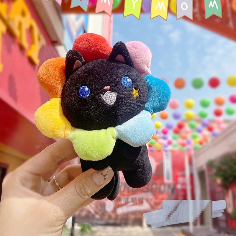 Lovely Sunflower Rainbow Cat Car Keychain c44ecf9d 64c2 46f9 86b3 c10ac0d9a4a7