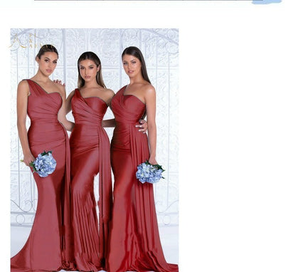 Plus Size Fat MM Mermaid One Shoulder Elegant Wedding Dress c461b50b 2b6d 4e50 8b61 764b6e4174fd