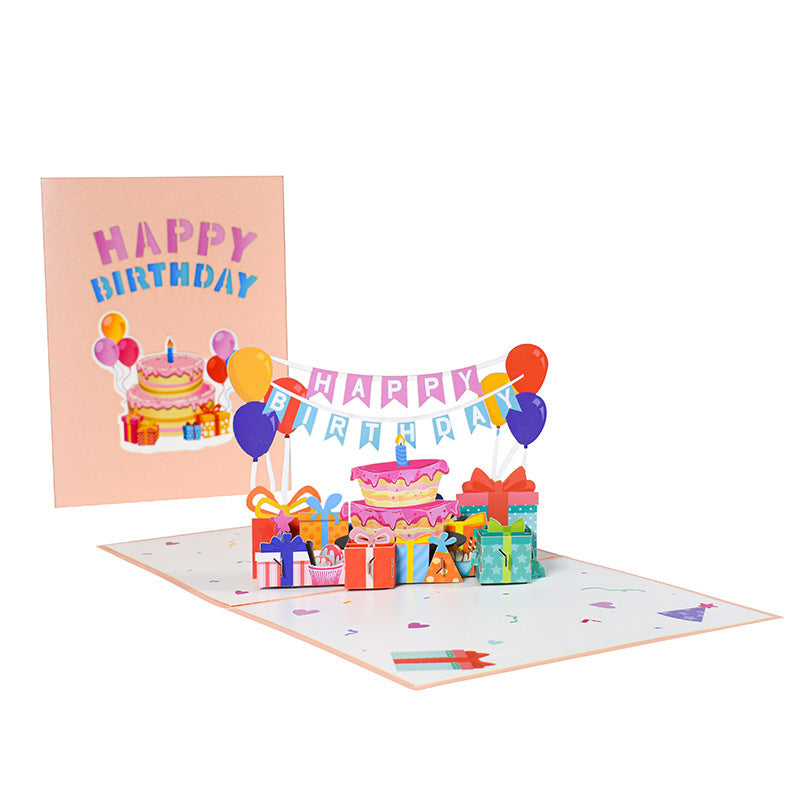 3D Three-dimensional Travel Card Handmade Card Paper Carving - HD Wireless Product #4