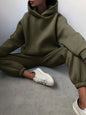 Simple Solid Color Hooded Casual Suit c48435c6 d602 4150 a07f 61317a2c898b