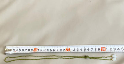 Natural White Jade Lily Olive Green Crystal Winding Necklace c48a5734 02da 4f6b b0e2 835908e244f7