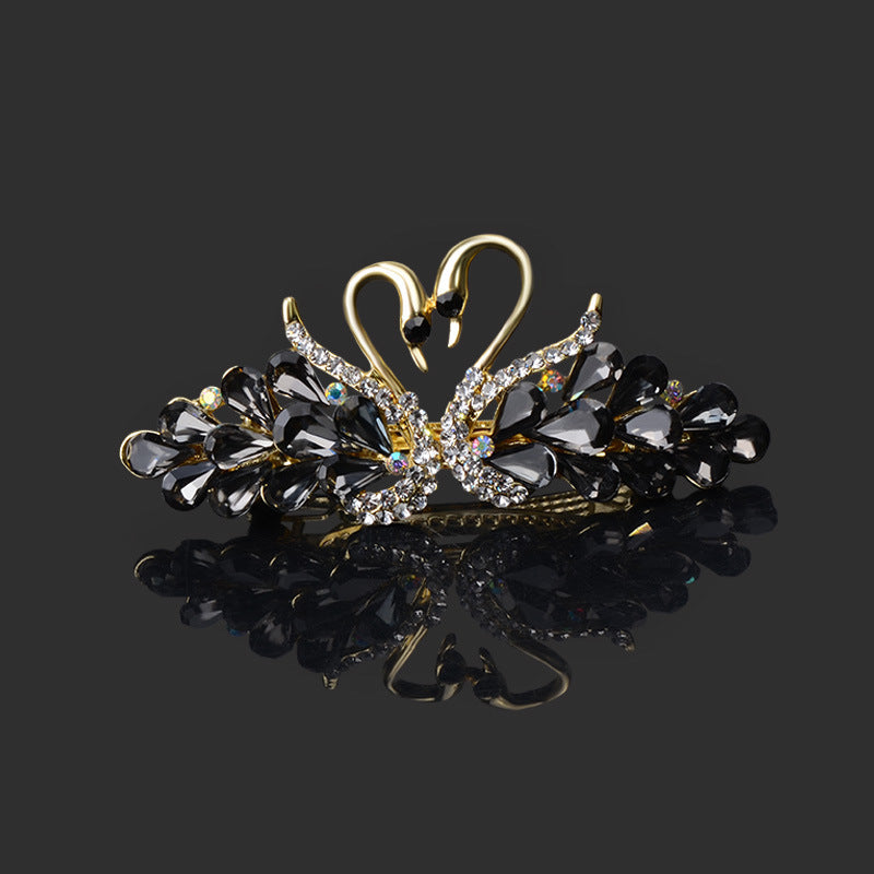 Small Fashion Double Swan Women's Hair Clip c4a12c14 e6cb 43a9 b47d 5c4dfa12ce44