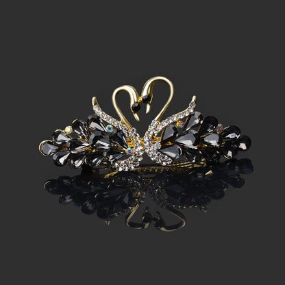 Small Fashion Double Swan Women's Hair Clip c4a12c14 e6cb 43a9 b47d 5c4dfa12ce44