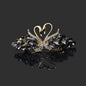 Small Fashion Double Swan Women's Hair Clip c4a12c14 e6cb 43a9 b47d 5c4dfa12ce44