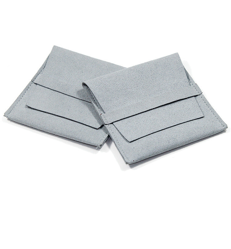 Microfiber Velvet Bag Concealed Buckle Jewelry Bag Ring Earring Envelope Bag c4bc971f 2ced 4214 a7bf f1268ed772c7
