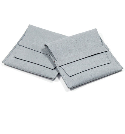 Microfiber Velvet Bag Concealed Buckle Jewelry Bag Ring Earring Envelope Bag c4bc971f 2ced 4214 a7bf f1268ed772c7