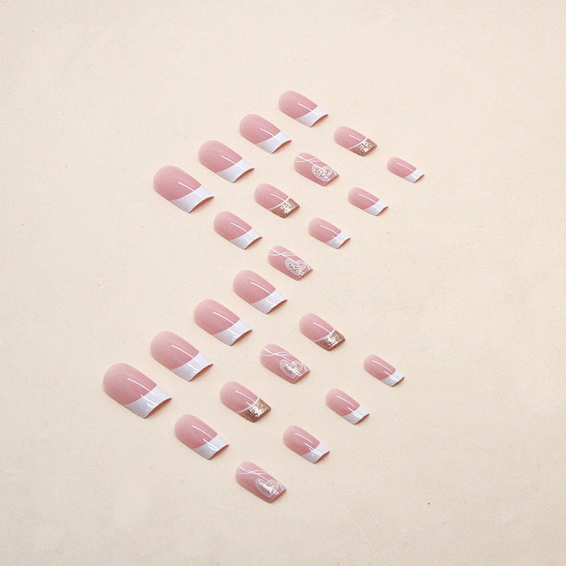 Women's Simple Love Sweet Wear Fake Nails c4cd53eb 0279 4de1 8470 bdfda3f3fd33