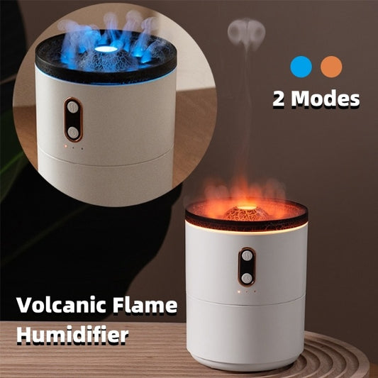 Volcanic Flame Aroma Essential Oil Diffuser USB Portable Jellyfish Air Humidifier Night Light Lamp Fragrance Humidifier c4dda