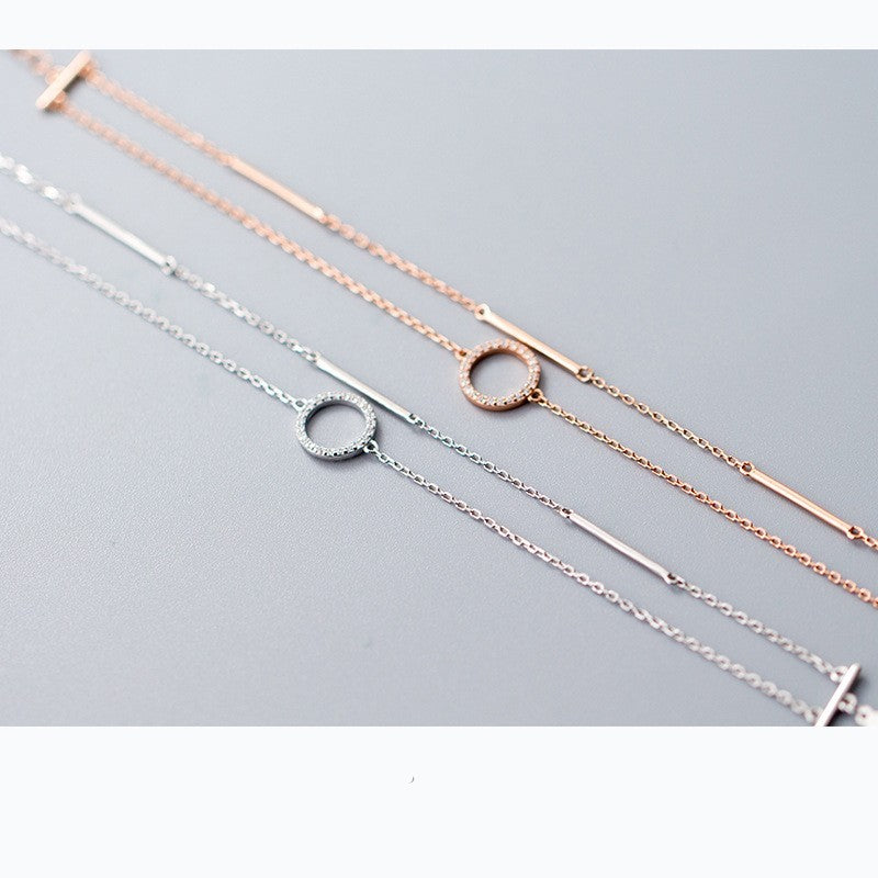Diamond Jewelry Temperament Trend Word Double c4ddc043 e338 48af 891b 5a9f11a326c1