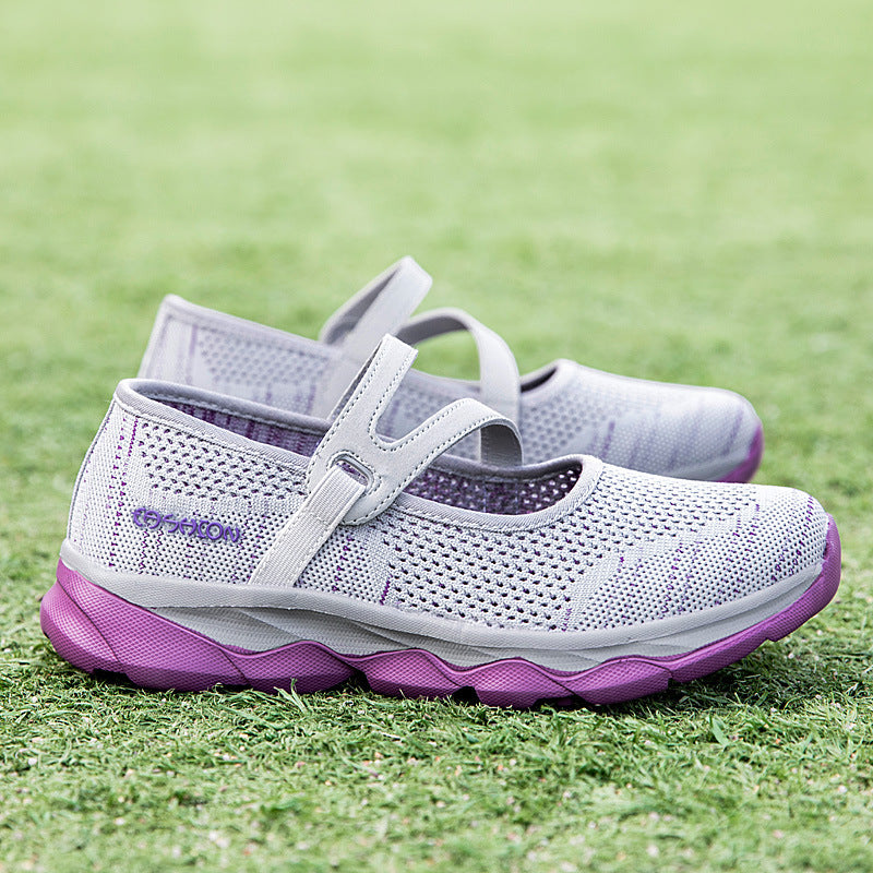 Mesh Breathable Middle-aged Women's Large Size Lightweight Elderly Walking Shoes c4f50260 2b69 4849 aafc 060605d09190