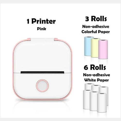 Portable Mini Thermal Label Printer Home Photo Printer Student Wrong Question Printer Bluetooth-compatible Mini Label Printer Price Tag - 图片 69