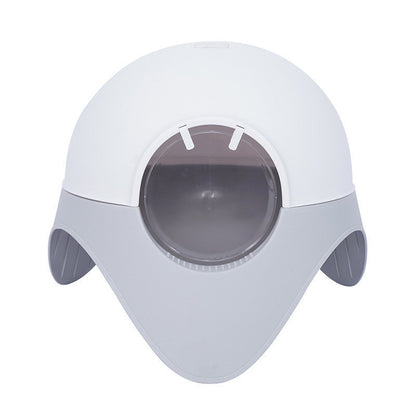 Litter Box Fully Enclosed Snow House Cat Toilet Large UFO Litter Box c518a9e1 e68c 425a ad49 430351425300