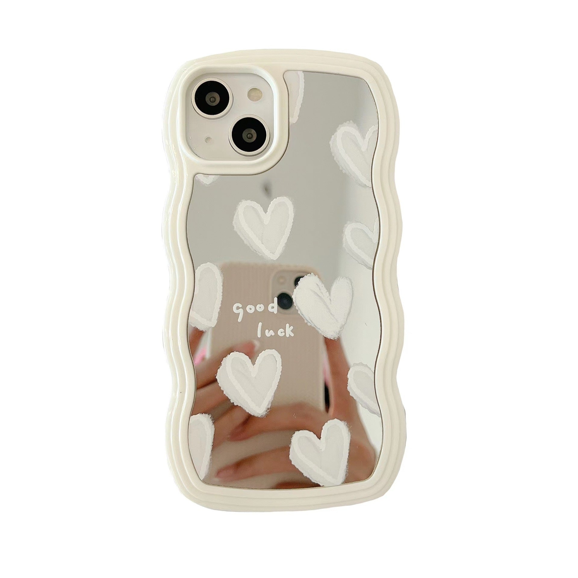 Twisted Edge Mirror White Love Mobile Phone Case Wave c51db728 0069 4c44 a598 6ea13ba60af7