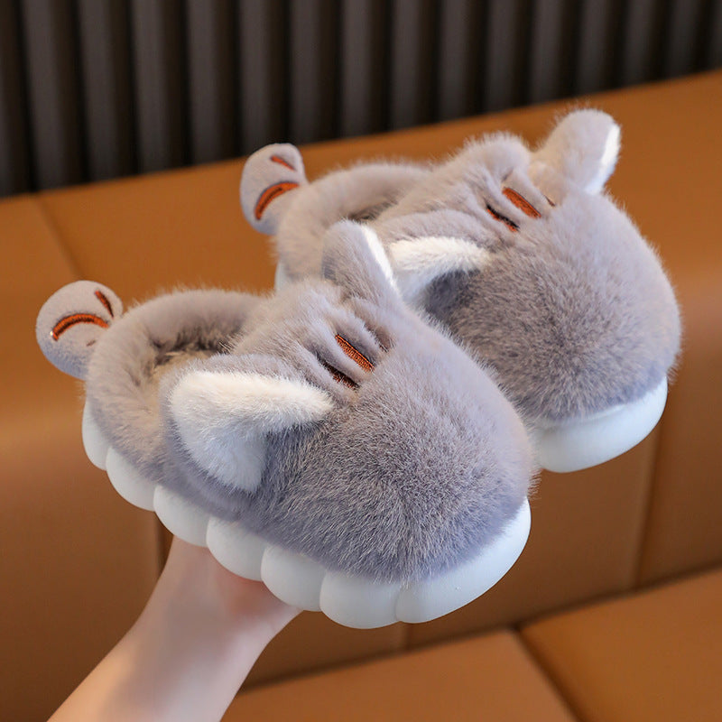 Women's Cotton-padded Shoes Cute Cartoon Cat's Paw Velcro Plush Shoes c5201a1d 53d8 429a 971e 8bb4eaeaa2ee