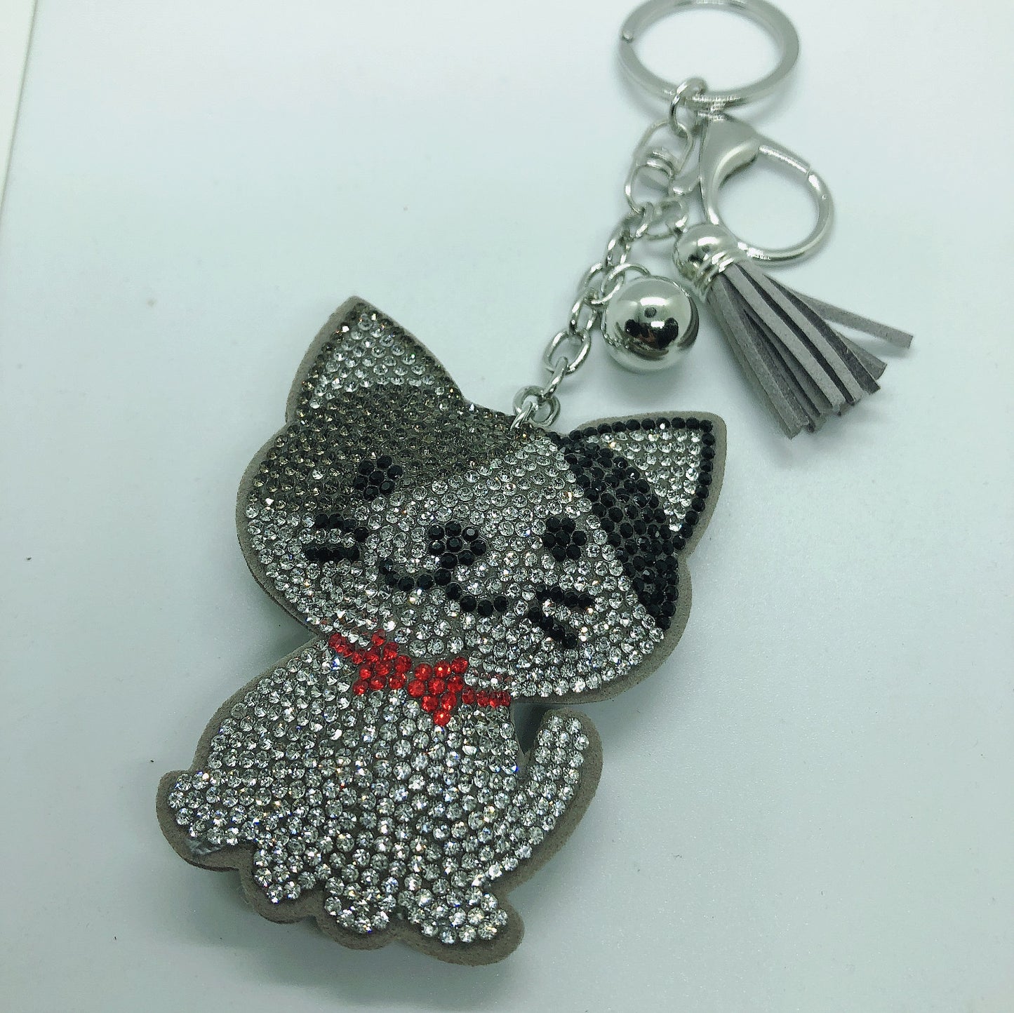 Classic Cartoon Cat Hot Rhinestone Keychain Fashion c526daab dfe4 4bf9 b627 4bc6c8746240