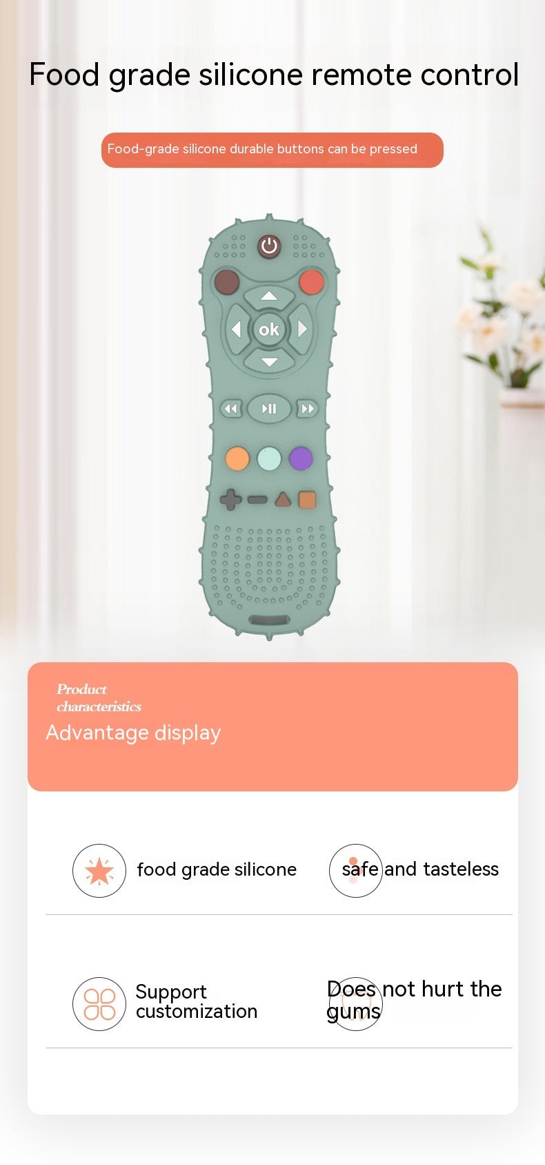 Baby Silicone Remote Control Teether c53ba1d2 3085 4acc af6c 489745f94cba trans