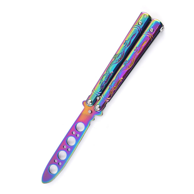 Unbladed Butterfly Practice Swinging Knife c540897f 4e78 462a 9f66 a3a98b4647a6