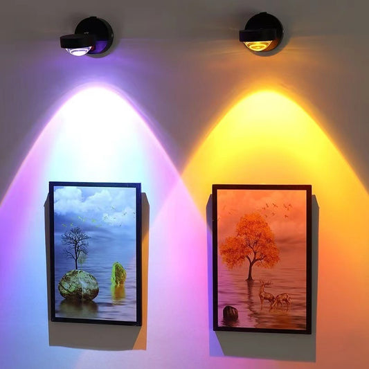 Rechargeable Sunset Red Wall Lamp Bedroom Bedside Installation-free Sunset Lamp c5690064 c462 4665 921a 127d416c6507