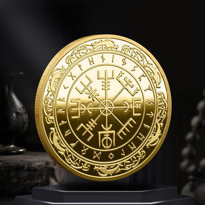 Viking Lunavin Aoding Logo Compass Commemorative Coin c56f6844 2b3a 4dd0 8ff8 39c6cf7f9010