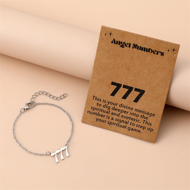 Creative Stainless Steel Angel Digital Bracelet For Women c5745e72 5f61 4df6 a018 debe74b34083