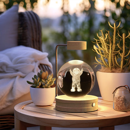 Crystal Ball Cosmic Dinosaur Indoor Night Light USB Power Warm Bedside Light Birthday Gift Night Lamp c587554f 01c8 445b aeee
