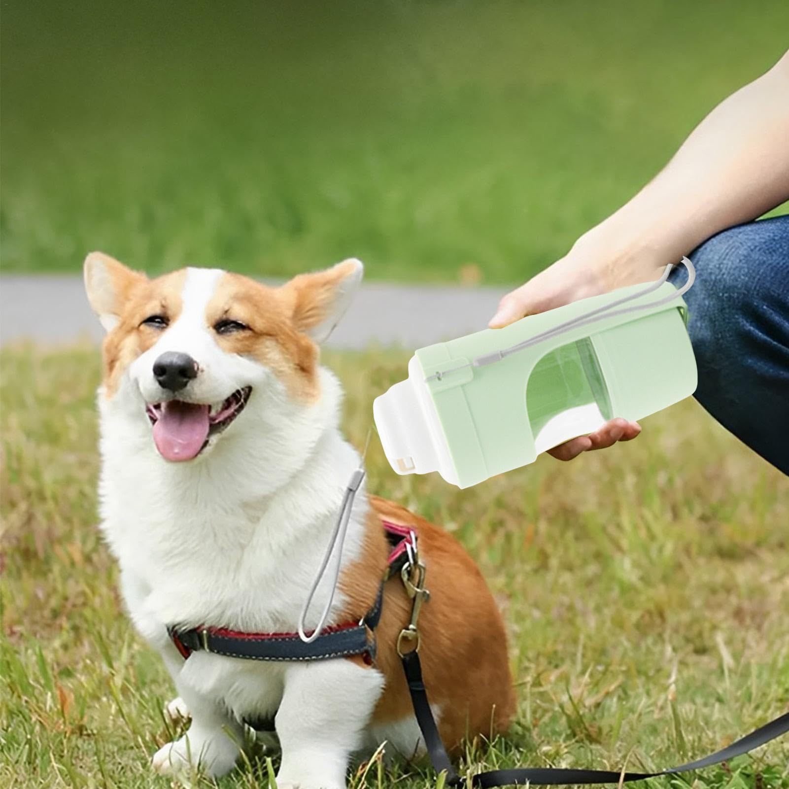 2 In 1 Travel Dog Water Bottle Pet Water Dispenser Feeder Drinking Feeder Dog Outing Water Feeder Pets Outdoor Portable Cup Pet Products - HD Wireless Product #5