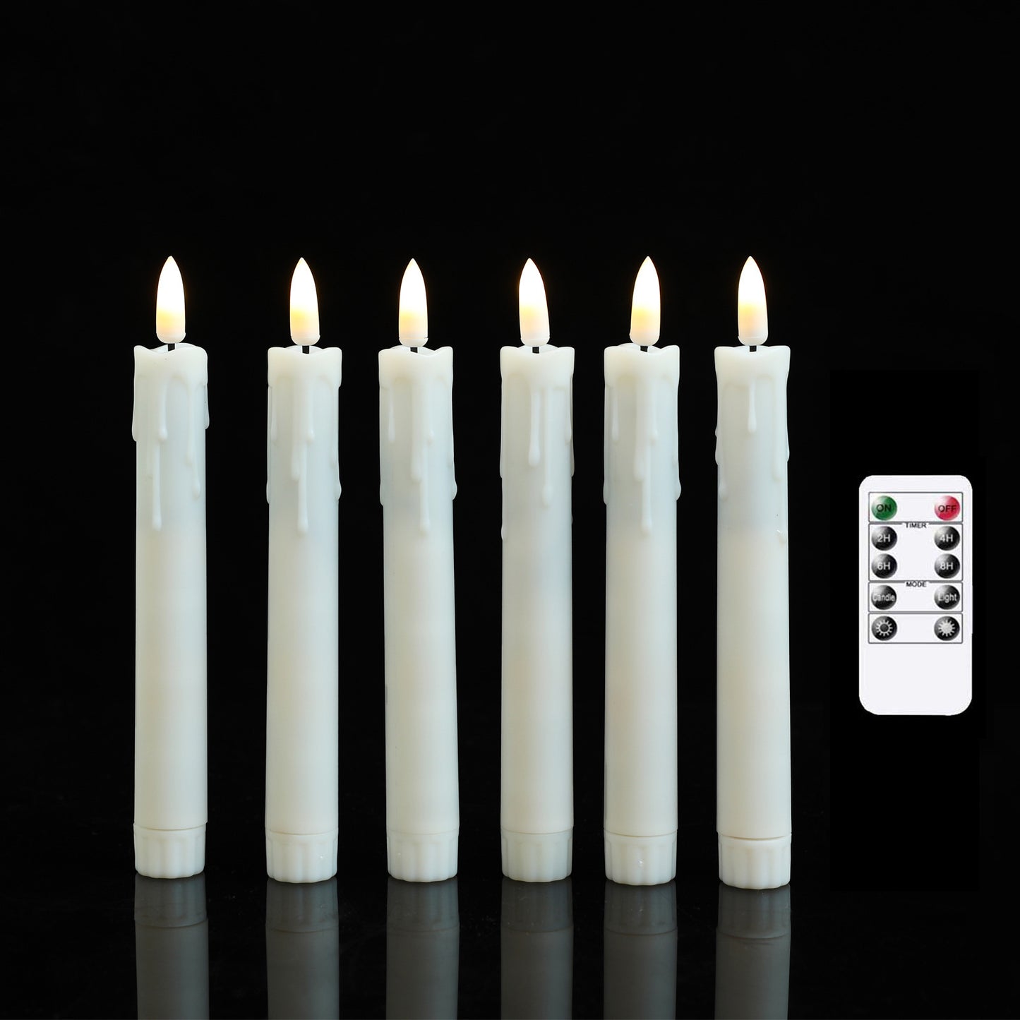 255cm10 Inch Bullet 10 Key Remote Control Wave Mouth Electronic Candle Plastic Birthday Christmas Eve - HD Wireless Product #9