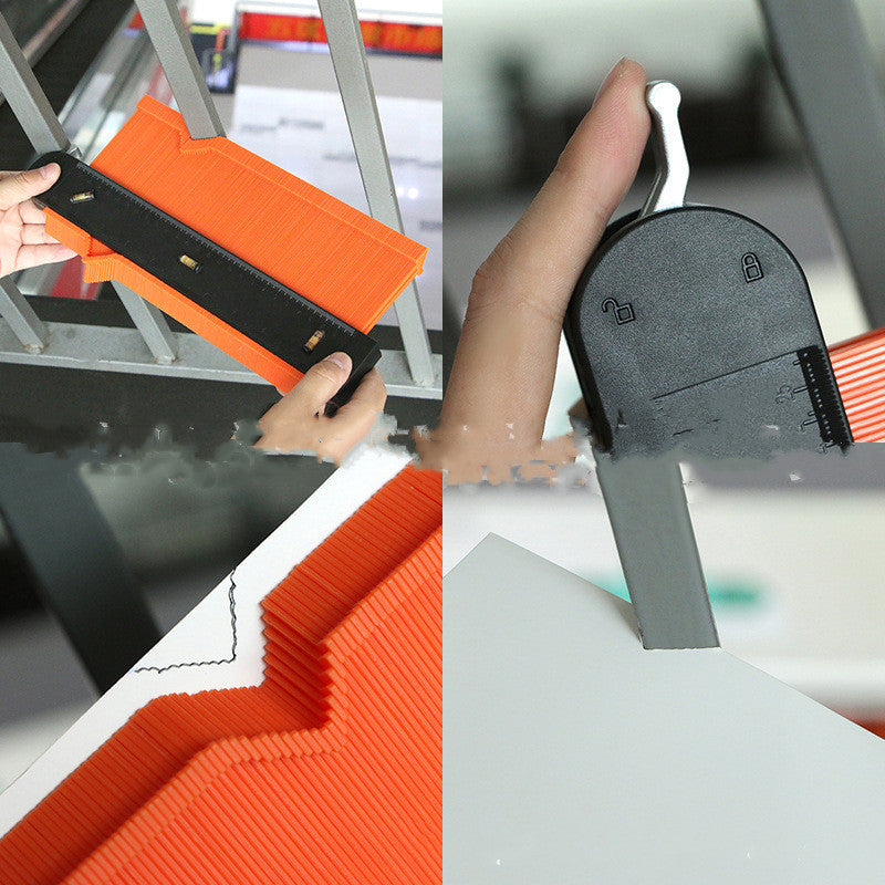 5 10 Inch Contour Gauge Template Plastic Measuring Contour Gauge Duplicator Tiles Edge Shaping Measure Ruler Measuring Tool - 图片 10