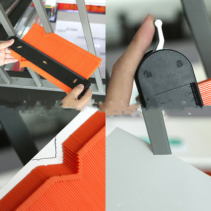 5 10 Inch Contour Gauge Template Plastic Measuring Contour Gauge Duplicator Tiles Edge Shaping Measure Ruler Measuring Tool - 图片 10