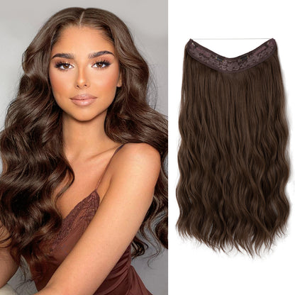 European And American Style Women Corn Curler Fishing Thread Long Curly Hair  Wig c5b29b75 54e9 4b01 9939 445d22b06026