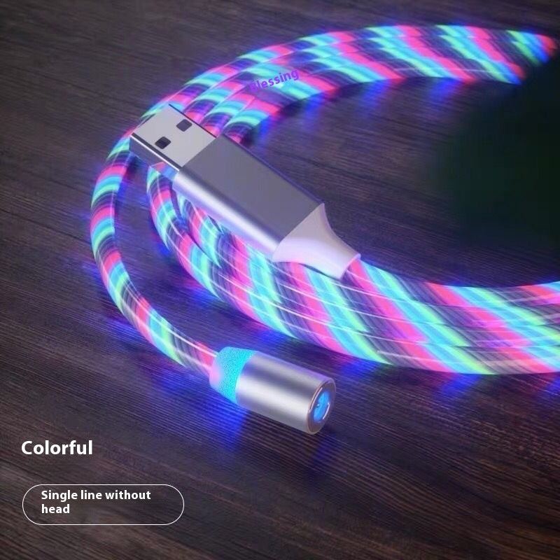 Magnetic Charging Cable Streamer Fast Charging Cable Lighting Micro USB Cable LED Magnet Charger Type-C Cable - 图片 6