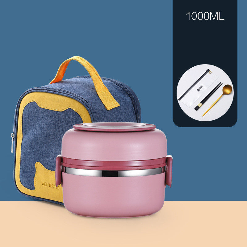 304 Stainless Steel Insulated Barrel Multi-layer Lunch Box - HD Wireless Product #10