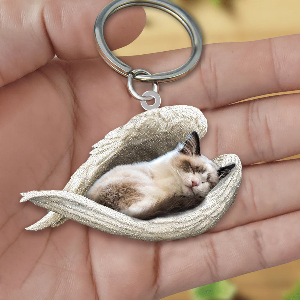New Unique Dogs And Cats Sleeping Angel Pendant Car Key Ring c5eee639 3ae4 46de 9d8b 3aa2cf06e2fb
