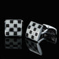 Men's Shirt French Cufflinks High Quality Enamel Vintage Pattern Laser Metal Cube Cufflinks c5f5f590 14c9 4222 80b4 f751ce9f0