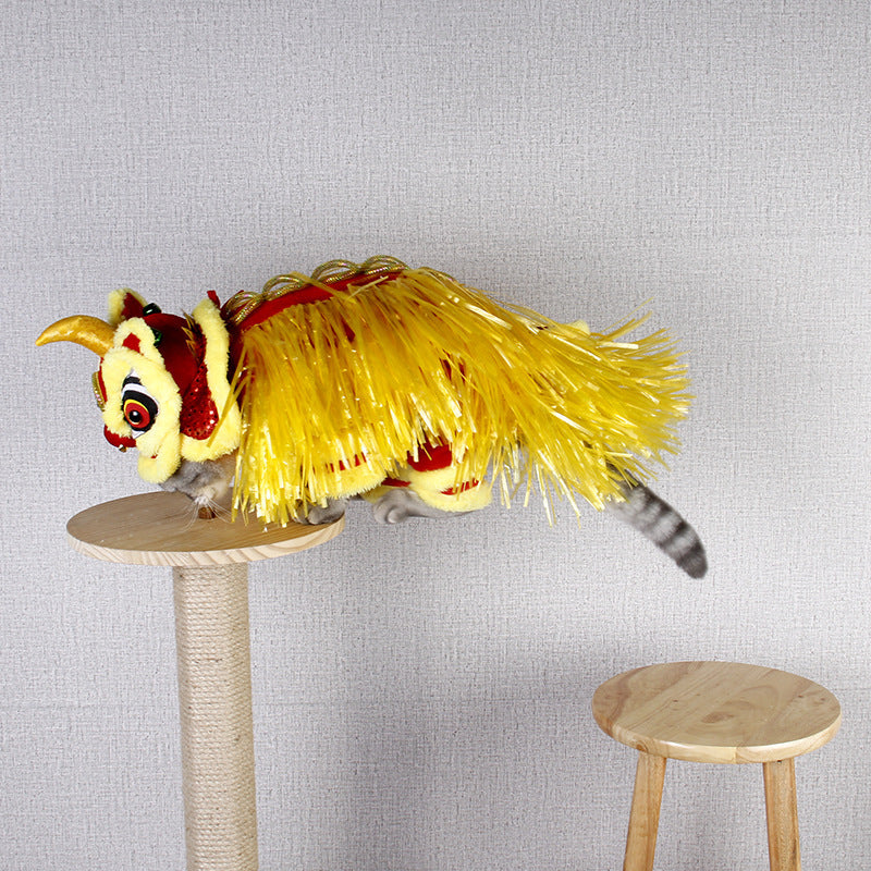 New Year Transformed Into Pet Clothing Lion Dance Costume c60b817d 9632 41f1 b493 4cb7f730ed44