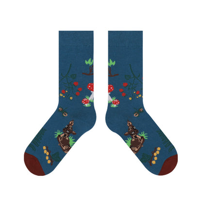 Cute Thickening Breathable Sweat Absorbing Women's Mid-calf Length Socks c61e6d89 22b9 4d0b ac4a 763de5688581