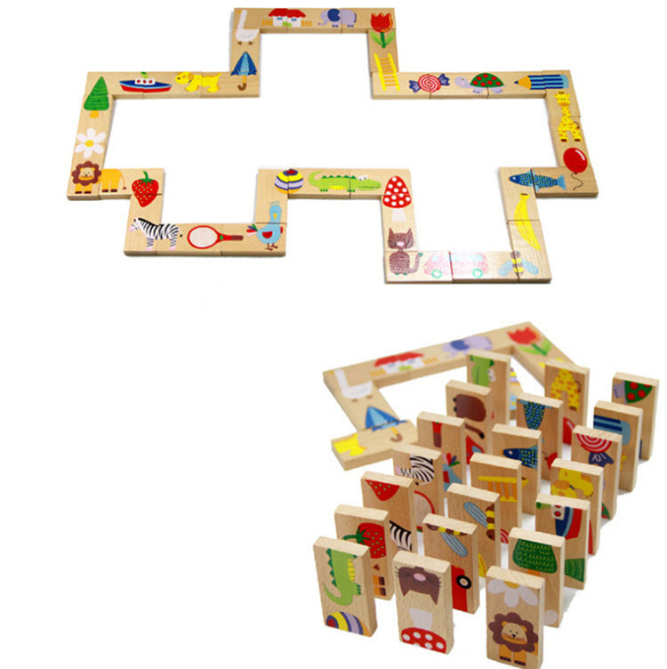 28 Animal Dominoes Children's Wooden Toy - HD Wireless Product #5