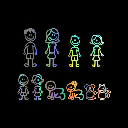 Big Family Cartoon Car Stickers Funny c67ebe90 87d4 495c 82a0 de8b2275d211