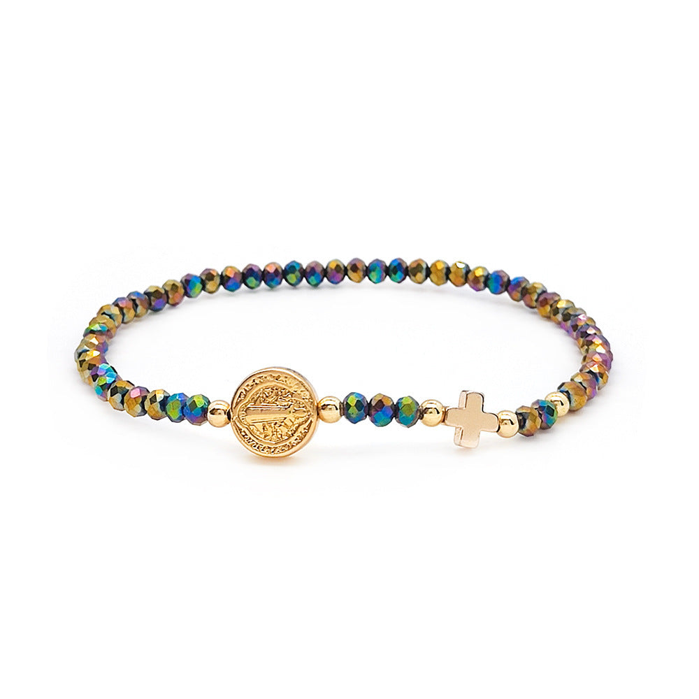 Retro Round Magic Crystal Multi-color Handmade Beaded Bracelet c67ec766 ba05 49e5 a7b5 dfbd6a4ebabc
