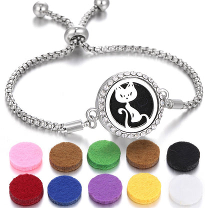 2024 New Kaleidoscope Aromatherapy Bracelet Perfume Essential Oil Diffuser Locket Bracelet Charms Women Aroma Diffuser Jewelry - HD Wireless Product #17