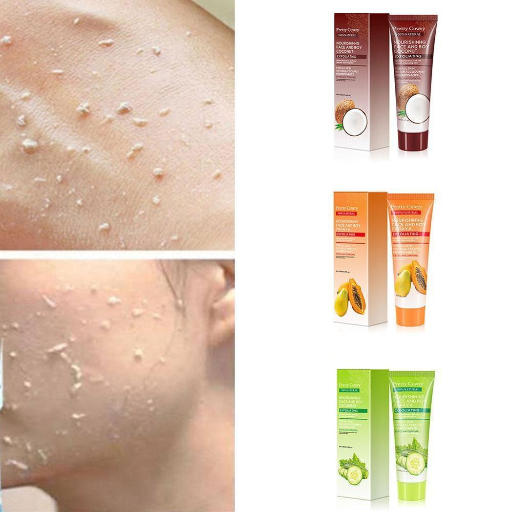 Cucumber Coconut Papaya Facial Exfoliating Gel Cream 100ml Body Cleansing c6a64271 079f 4a25 ba7d 5cda9db627d7