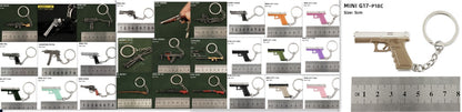 Alloy P92 Model G17 Sand Eagle Left Wheel Keychain c6b25f78 7a16 4f82 9f12 6d6bdc318bd9