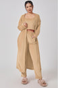 Cozy Pajama Set, 3 Piece Lounge Set, Cute Loungewear, Warm Suit Sets, Matching Set, Lounge Set, 3 Piece Pant Sets, Women Wint