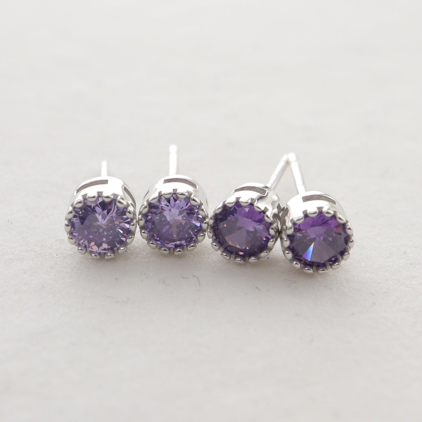 S925 Silver Multi-color Diamond Stud Earrings Single Rhinestone Earrings c6c07fcb 7090 4875 9705 1b90d97083c1